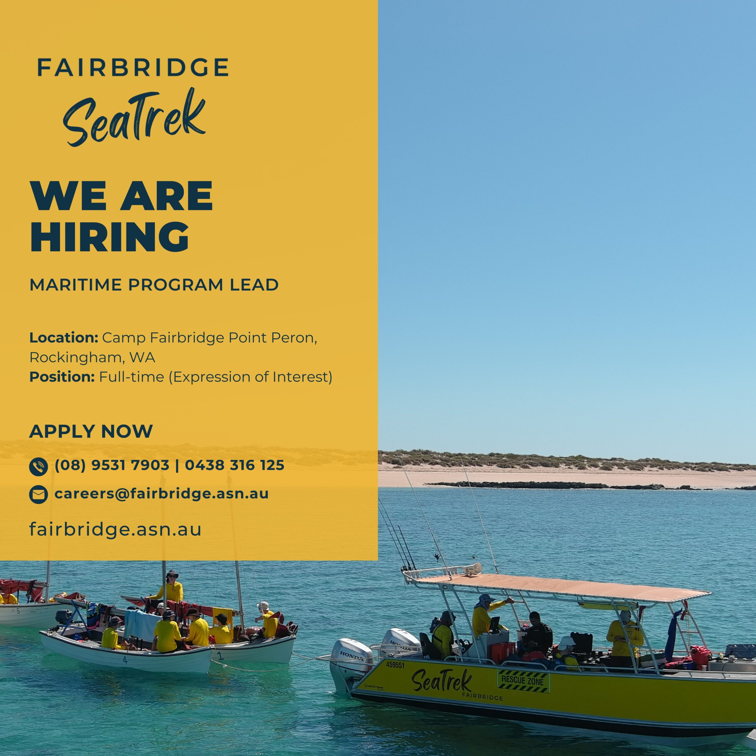 Maritime Program Lead - Fairbridge Village Seatrek Career Page Job Posting